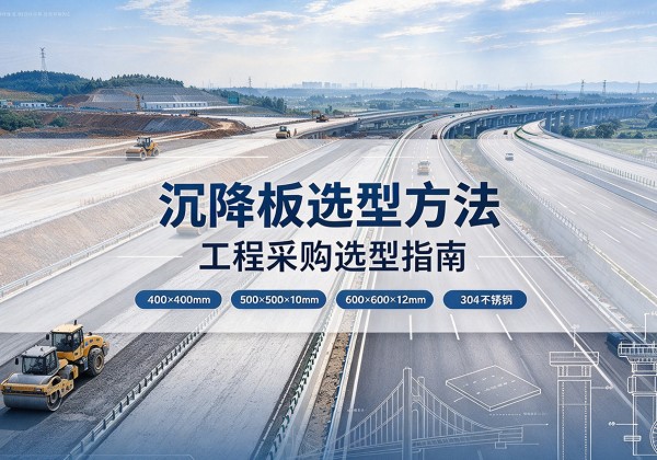梁园沉降板选择方法